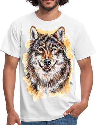 Spreadshirt Tete De Loup Dessin Realiste Aquarelle T Shirt Homme Amazon Fr Vetements Spreadshirt Tete De Loup Dessin Realiste Aquarelle T Shirt Homme Amazon Fr Vetements