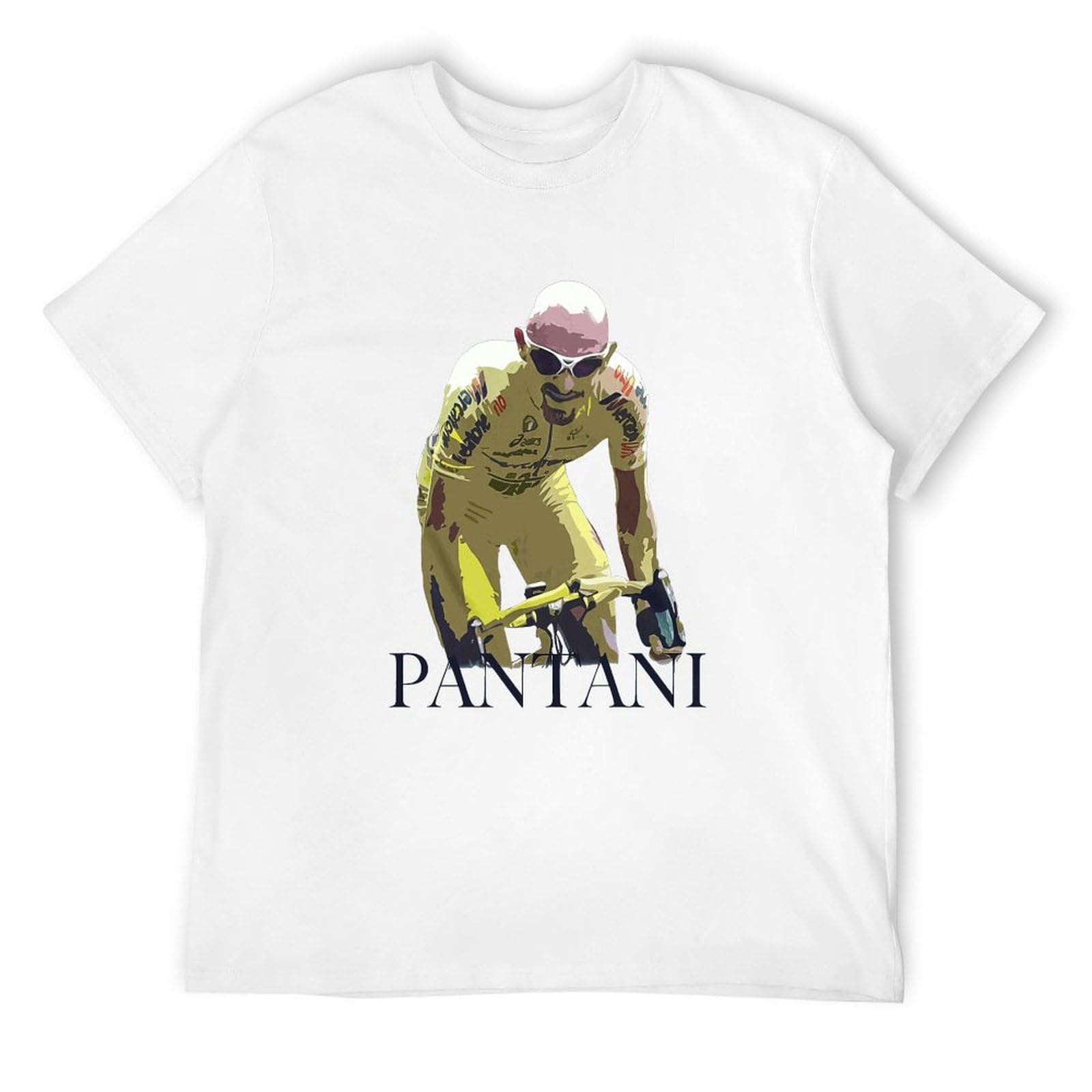 BASLIL TOAST brunch Men's Marco Pantani Cycling Jersey Unisex T-Shirts White S