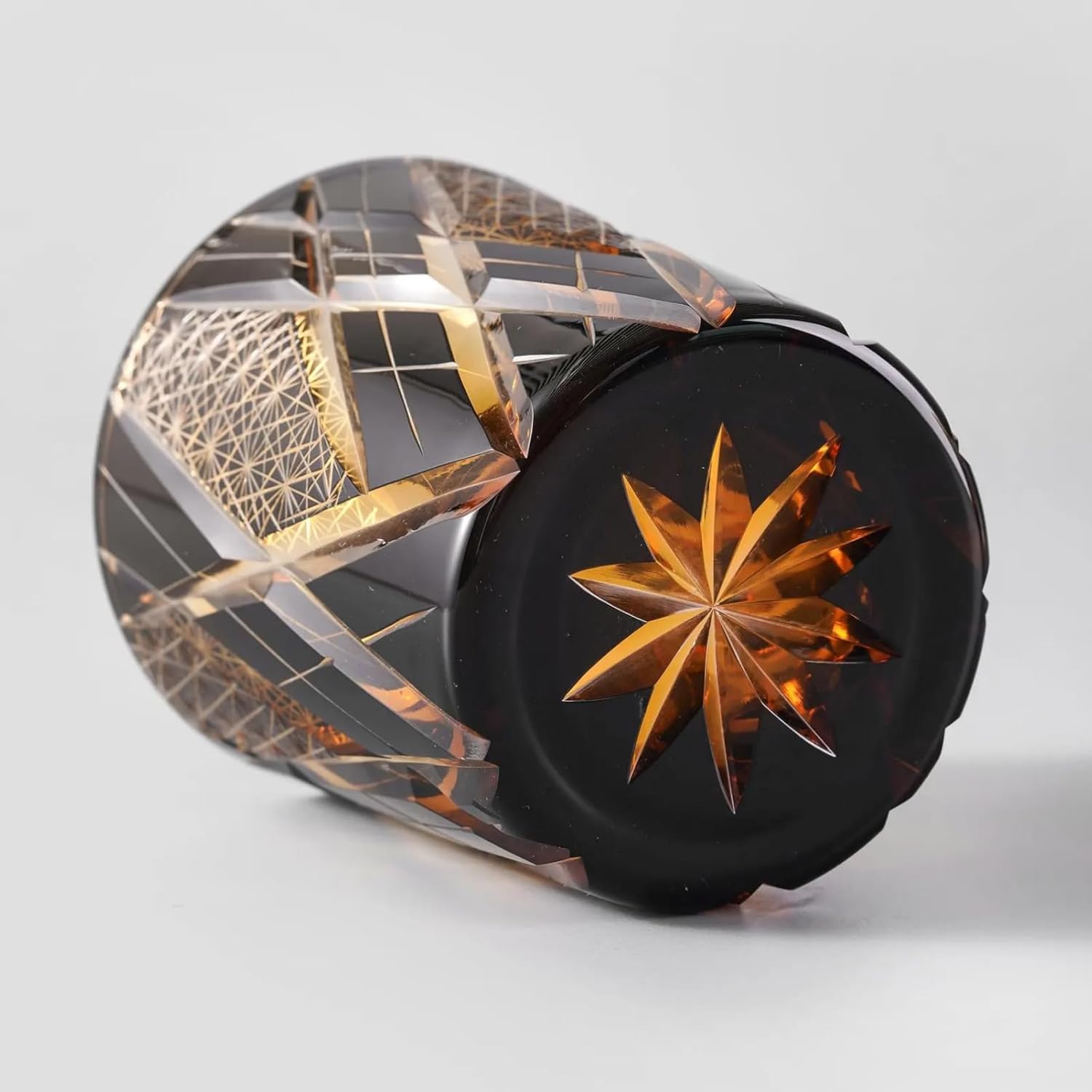 Crystal Whiskey Glass, Hand Cut Old Fashioned Glasses Japanese Style Geometric Drinking Cups for Scotch & Bourbon, Valentine’s Day Gift for Him or Her-8.5 oz - Image 4