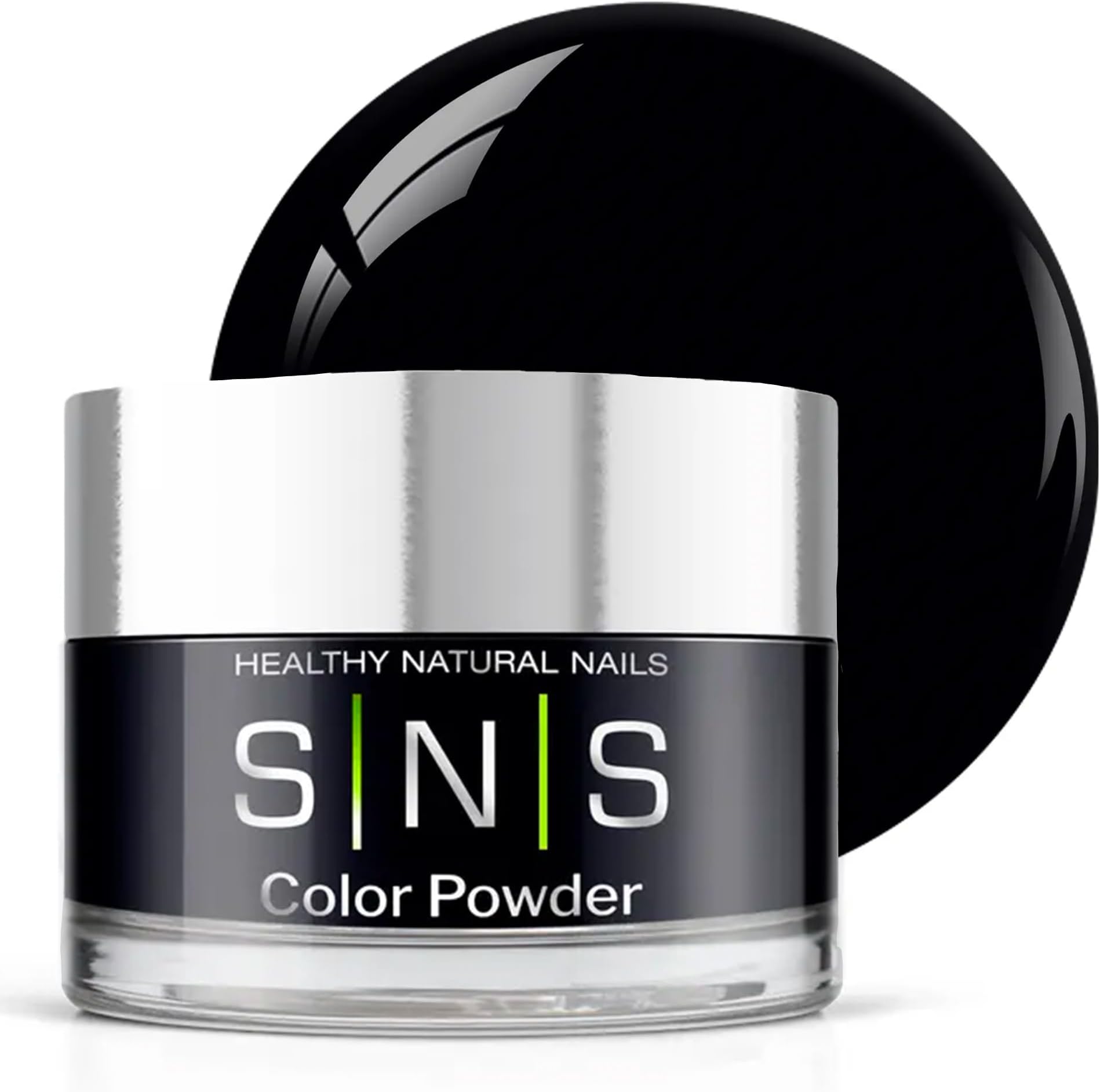 SNS Nail Dip Powder Colors, Gelous Color Dipping Powder - Silent Summer Night (Black Cream) - Long-Lasting Low-Odor Dip Nail Colors for Healthier Nail Beds, Professionals & At-Home DIY - 0.5 oz