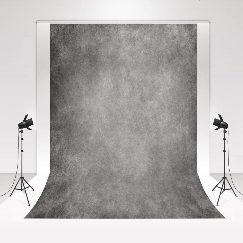 Kate Grey 1.5x2.2m/5x7ft Cement Wall Photo Studio Backdrop Art Background Color Foldable Backdrop Wedding Photo Booth Baby Photography Props