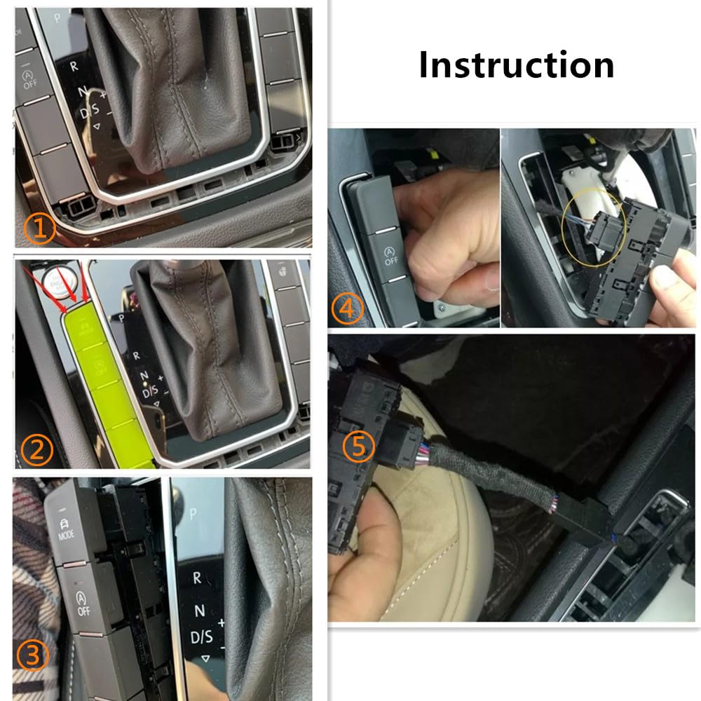 Auto Start Stop Wyłącz/Usuń/Eliminator/Canceller dla Arona/Arteon/Golf MK7 MK7.5/Jetta/Passa B8/T-Roc/Touran 5T/Leon MK3 (10 PINS)/Ibiza 6F MK (10 PINS) /Ateca (2016-2022) S