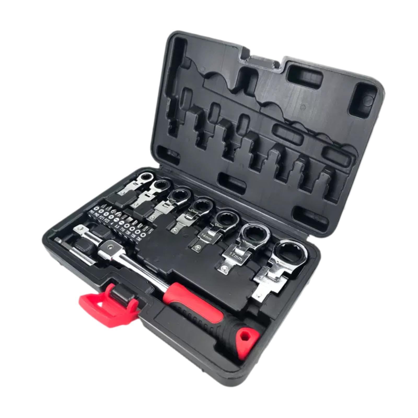 Skkwjege Multi-Color Flex Ratchet Wrench Set Heavy Duty For Diy Garage Workshops Woodworking
