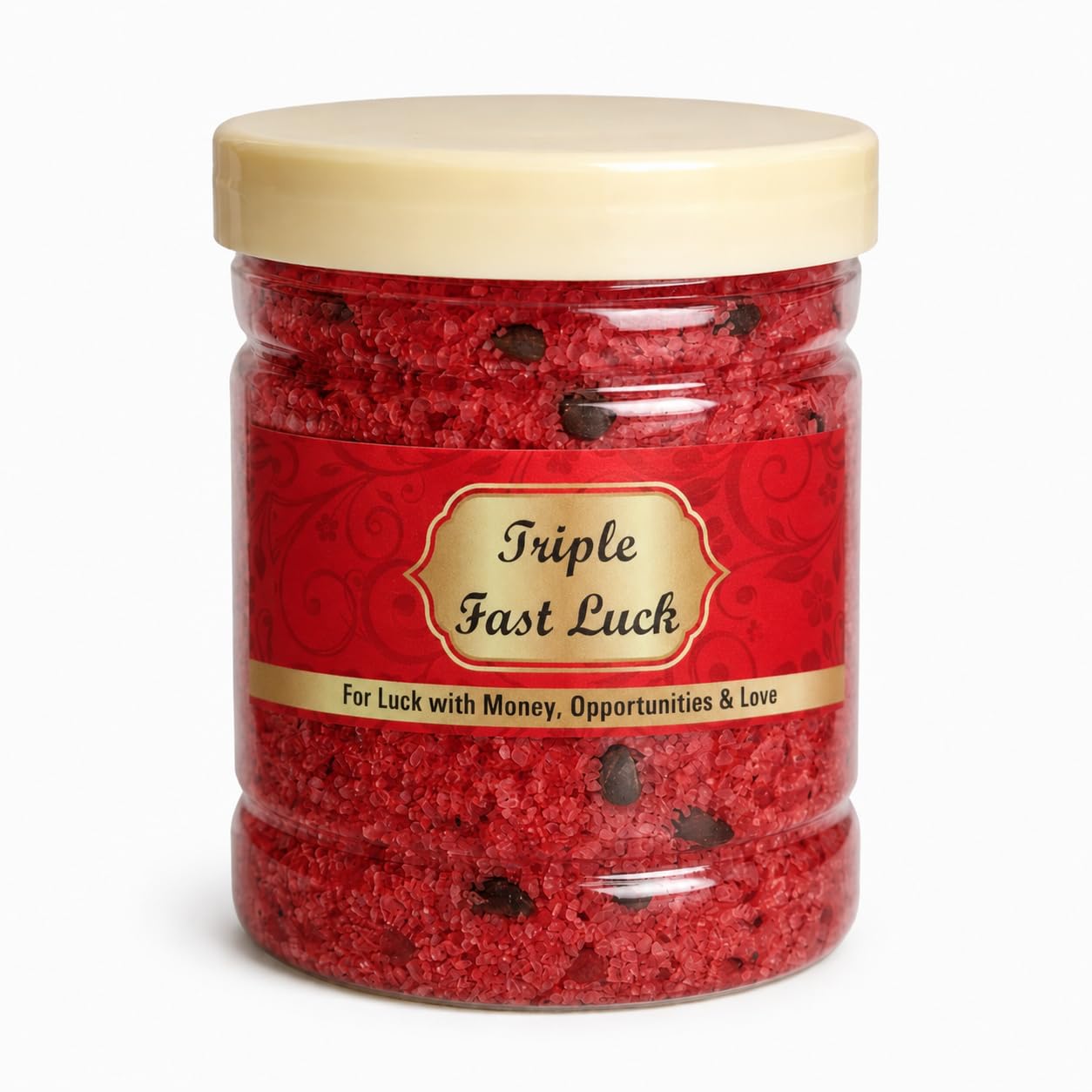 Triple Fast Luck Spiritual Bath Salt for Luck Money Love Prosperity Positive Energy Abundance Attraction Manifestation Ritual Bath Soak with Vetiver Rose Petals Coffee & Chamomile | Cleansing Spiritual Curio | Merlin Magick-picture-11