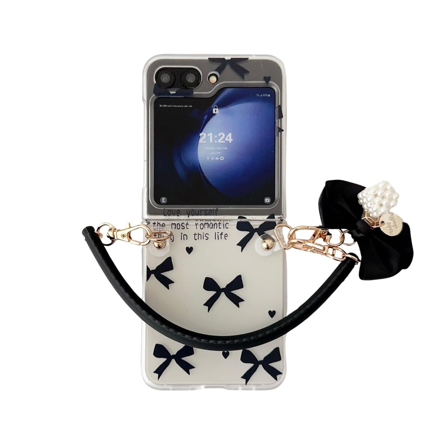 Amazon.co.jp: Galaxy Z Flip6/Flip7FE ケース 薄型 軽量 マット 透明