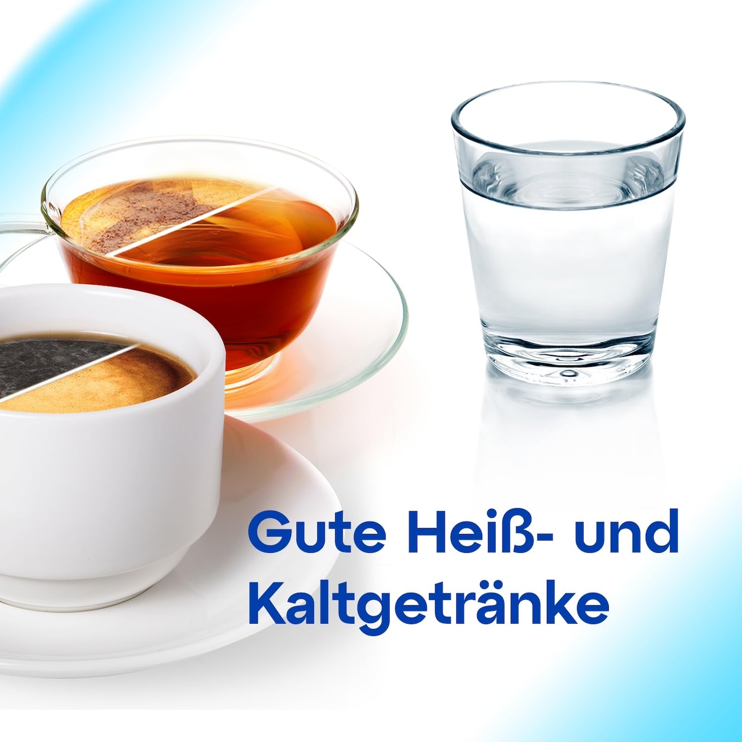 AQUAPHOR Glass – Wasserfilter Kanne aus robustem Glas, 2,5 l, inkl. 1× MAXFOR+ Filterkartusche, Weiß