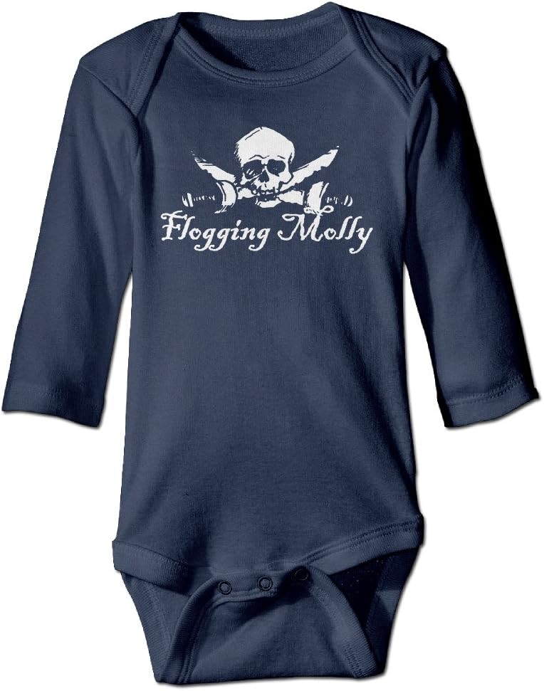 Flogging Molly Skull Head Toddler Bodysuits Organic Gift Baby Onesies