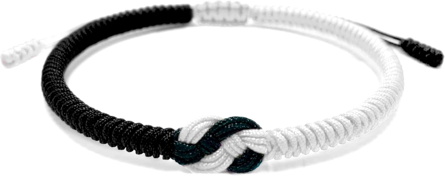 LAMIBEE Infinity Love Multicolor Bracelet for Men Women, Tibetan Lucky Amulet Knot Bracelet, Woven Thread String for Friend and Couple, Peace and Protection - Image 2