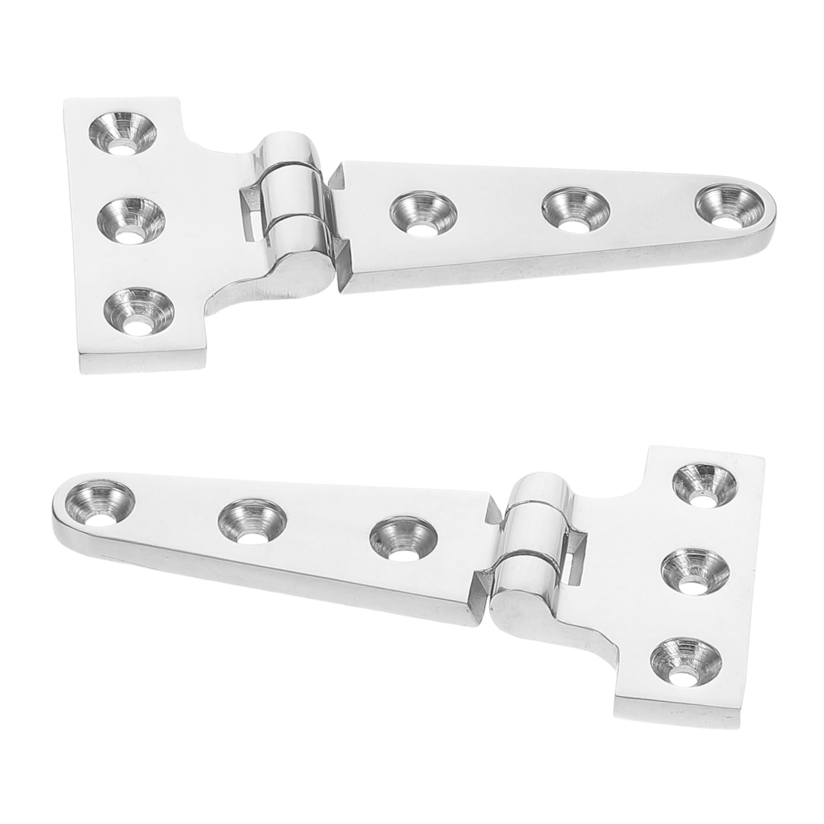 KOMBIUDA Deck Hinges Marine Hardware 2 Pcs T-Shaped Stainless Steel Hinges for Boat Yacht Camping
