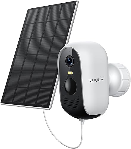 Miniatura 12 de WUUK Cámaras de seguridad solar 2K inalámbricas para exteriores, sistema de seguridad para el hogar de 4 cámaras, visión nocturna a color,