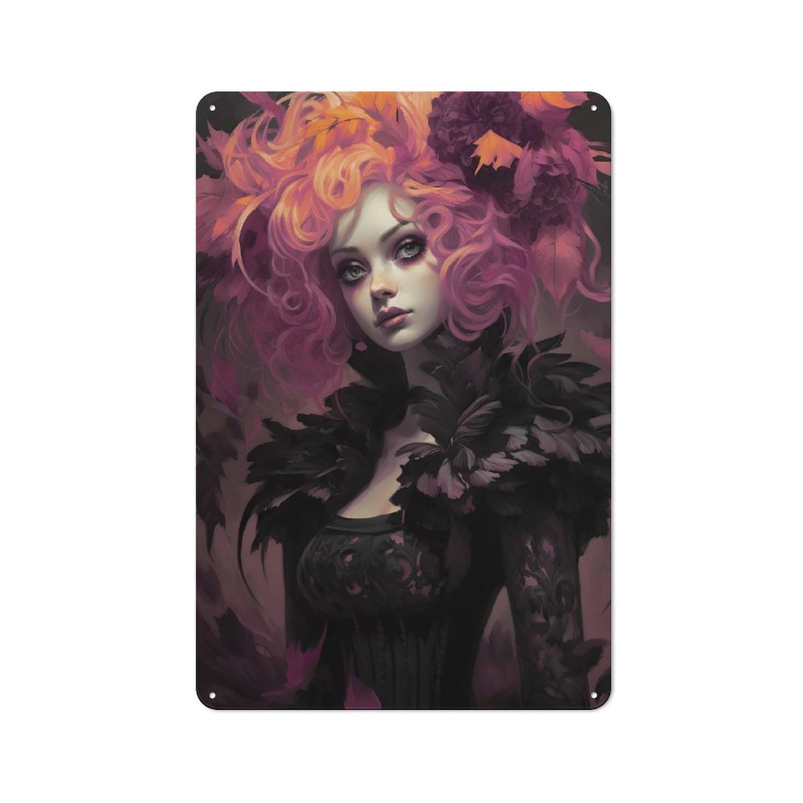 Junmoney The Queen Metal Wall Sign 30X20cm Featuring For Hallway Wall, Suited To Wall Display Collectors