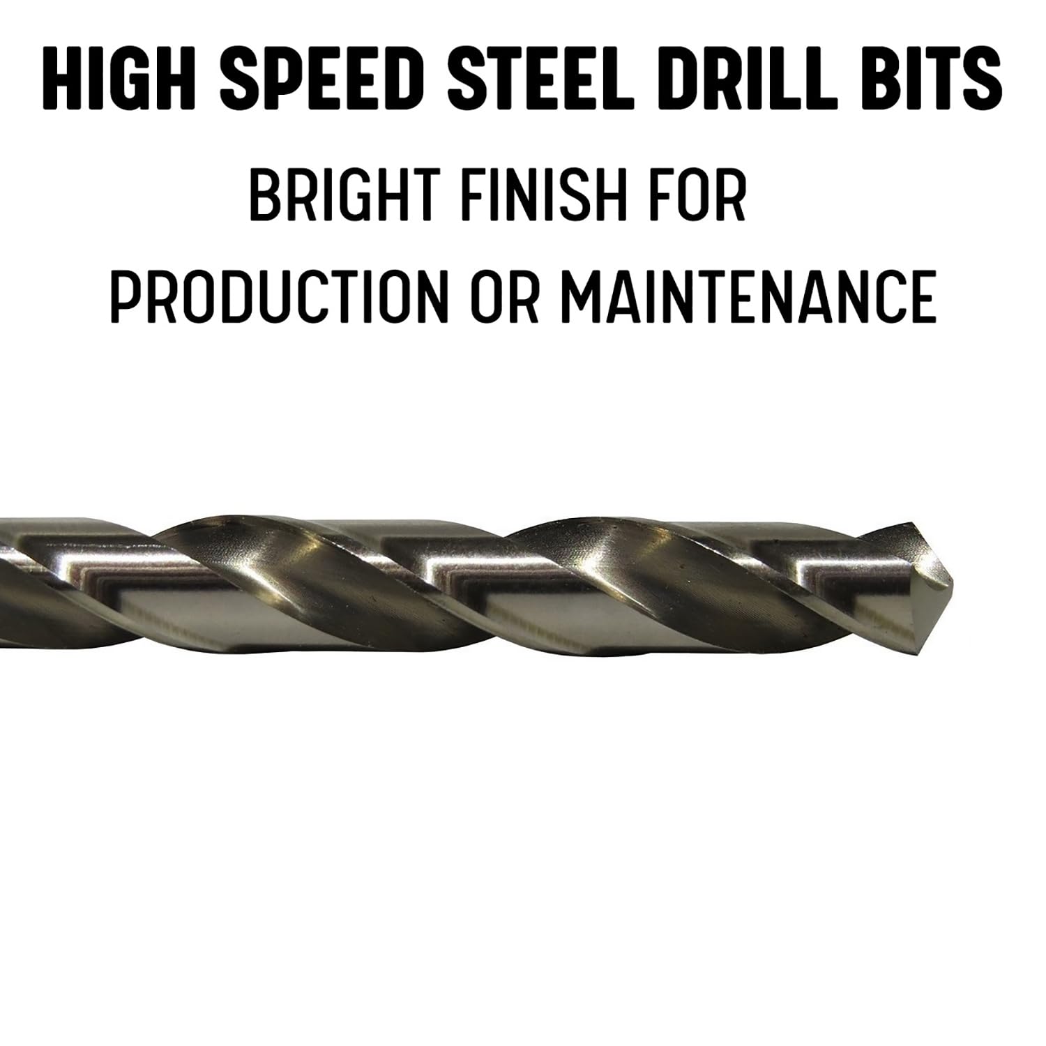 Drill América dwd29j-p-set HSS brillante acabado juego de brocas, 1/16 – 1/2 x 64ths, 29 piezas en maletín de metal