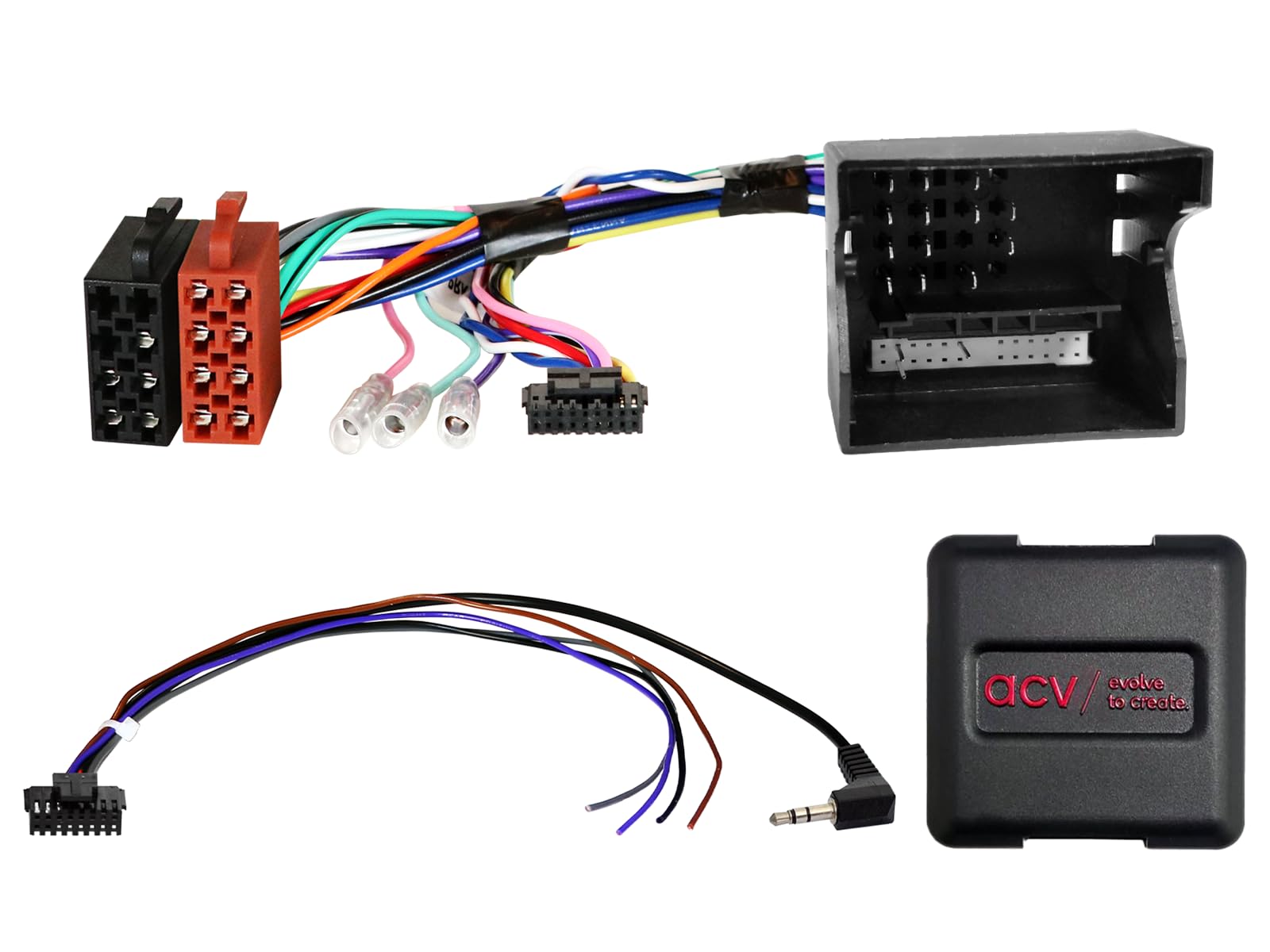 ACV Lenkradfernbedienung LFB Interface für Ford C-Max/Fiesta/Focus/Fusion/Galaxy/Kuga/Mondeo/S-Max/Transit 42xfo003