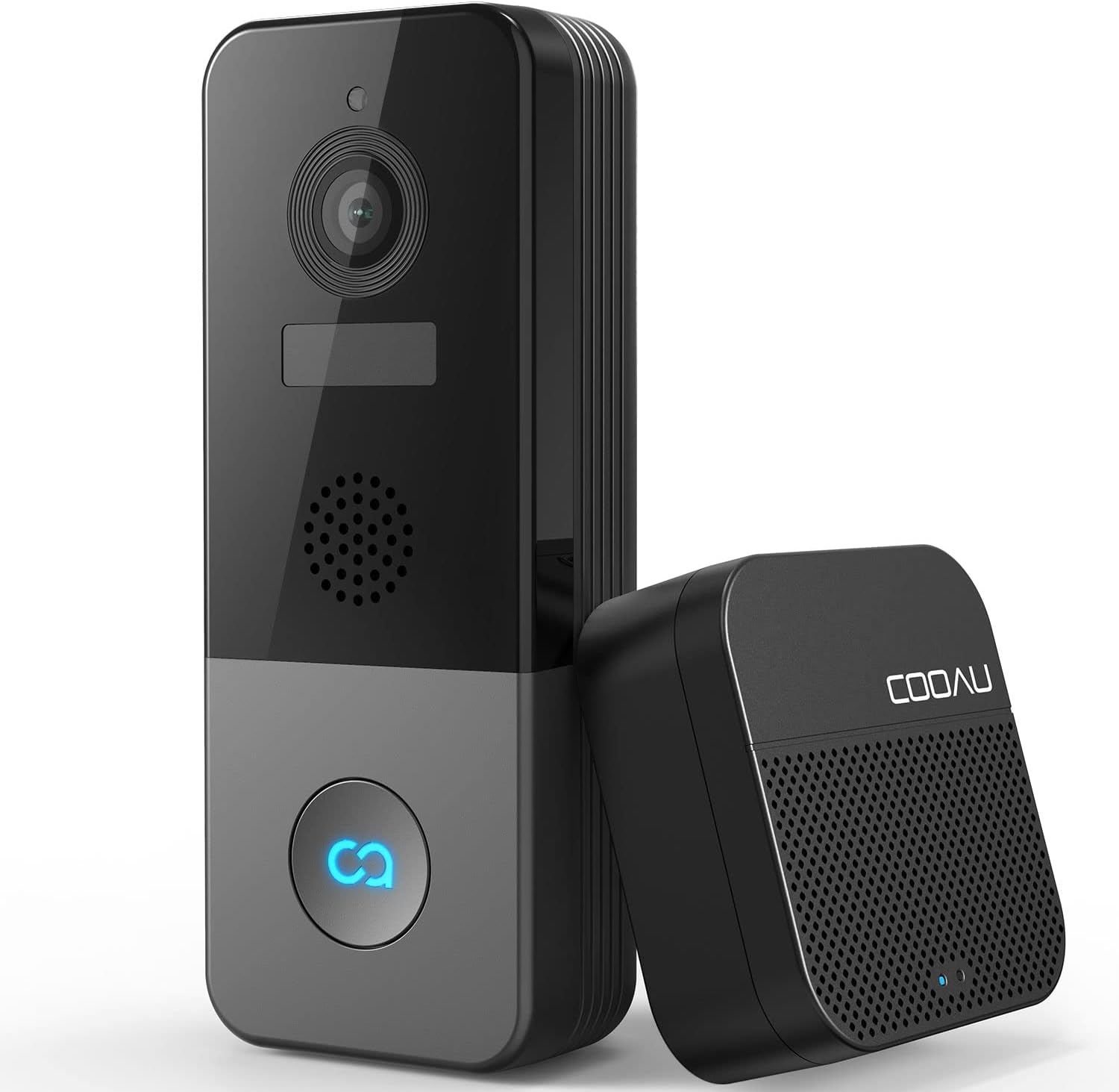 COOAU 2K Video Doorbell Wireless WiFi Camera, Battery Powered Smart