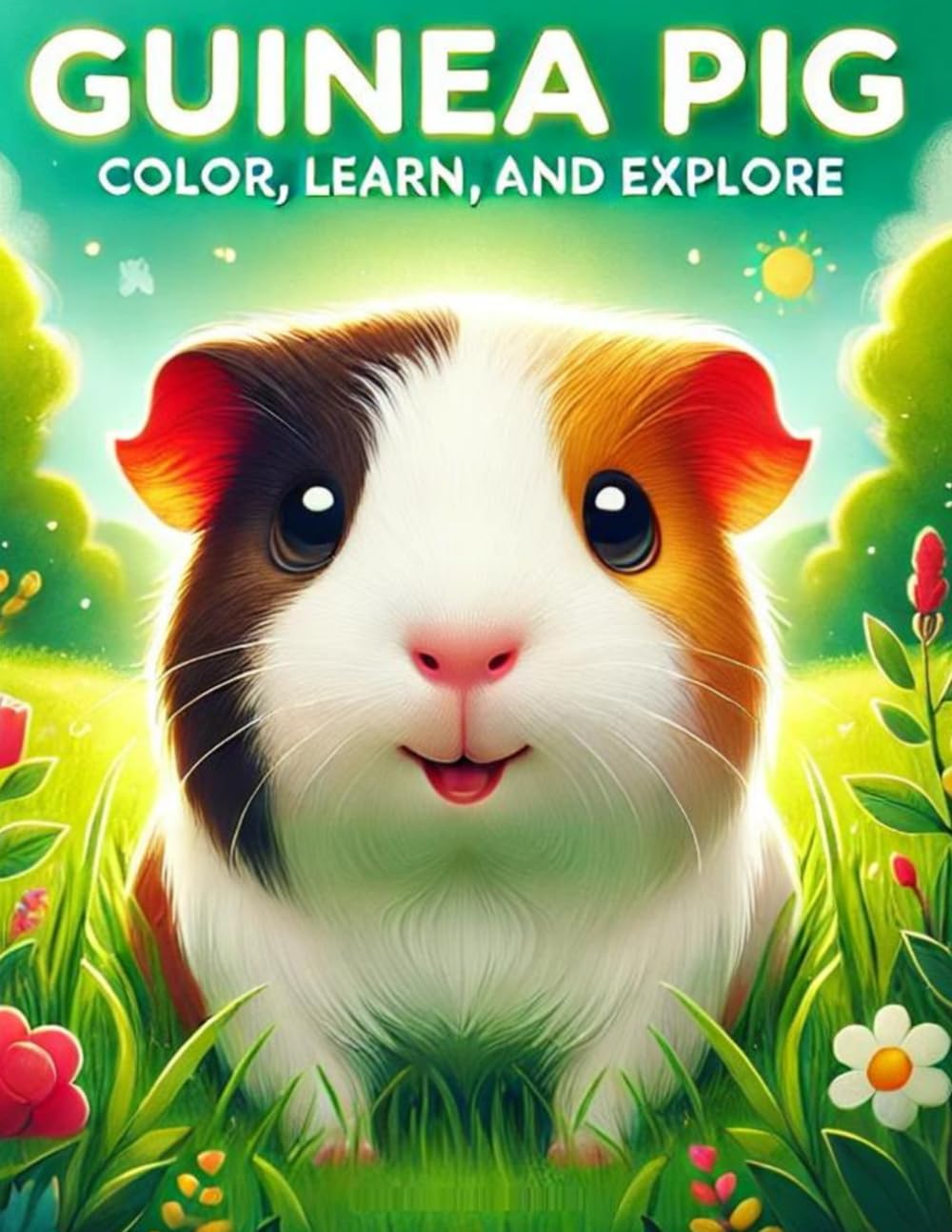 Color and Discover the World of Guinea Pigs: 50 Fun Illustrations to Color and Learn About Guinea Pigs!