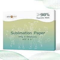 Vista 8 de HTVRONT Papel de sublimación de 13 x 19 pulgadas, 150 hojas de excelente liberación de tinta de transferencia de sublimación para vasos, tazas