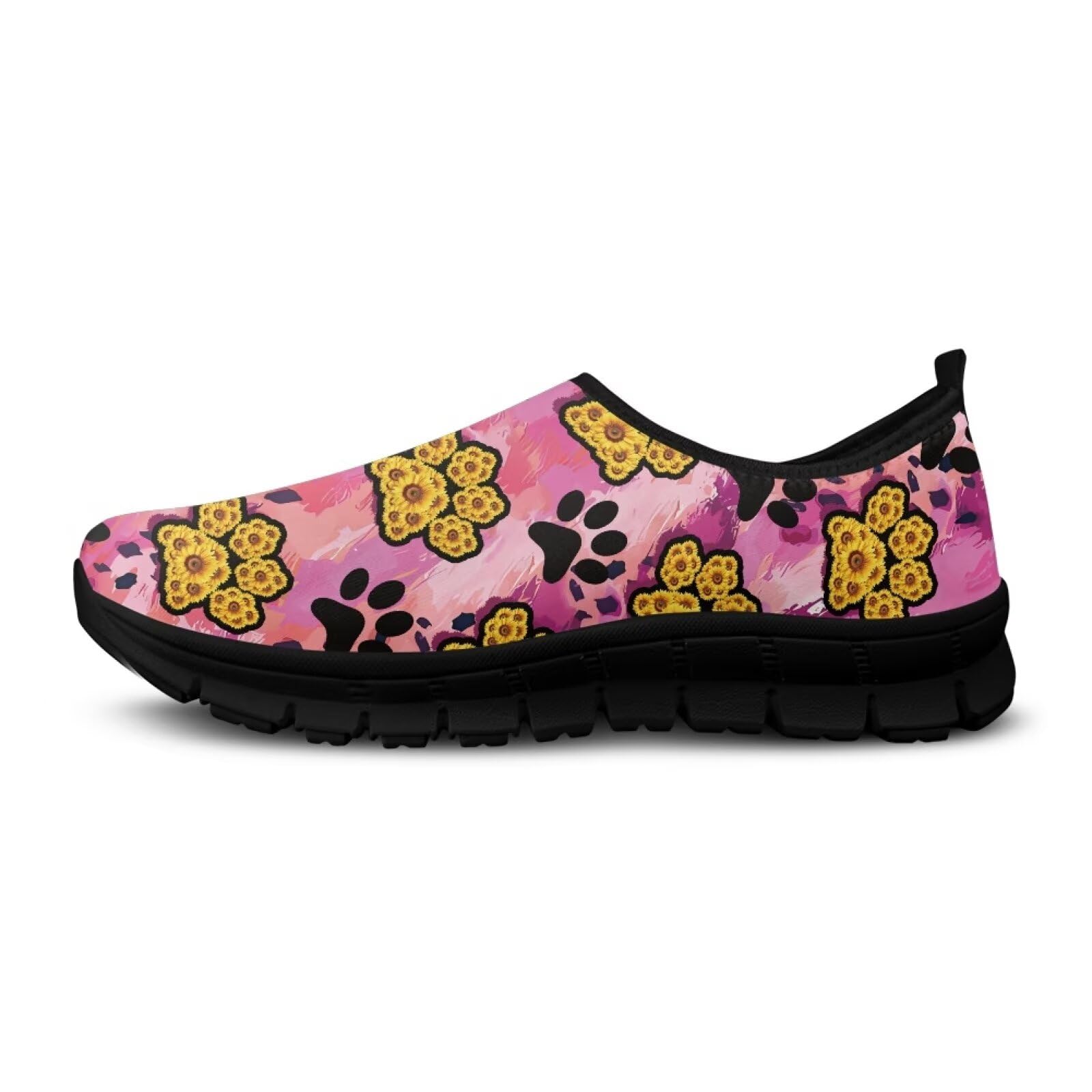 Damskie buty typu sneaker, oddychające, lekkie, antypoślizgowe, do wędrówek, joggingu, czarna podeszwa