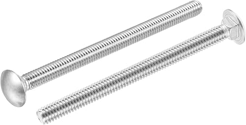 Miniatura 21 de uxcell Perno de carro de 1/2-13x1-1/4" Cuello cuadrado de cabeza redonda Acero inoxidable 304 5pcs