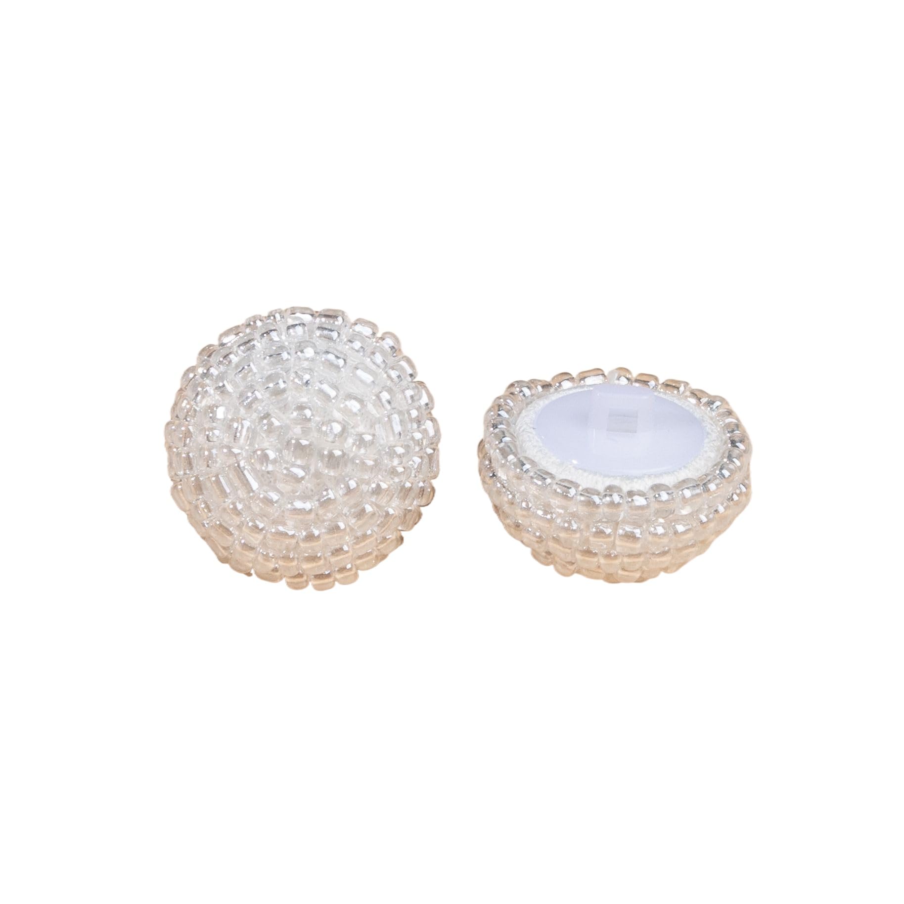 ROMDANTY Vintage Beaded Buttons Set, Large Embellished Pearl Decorative Sewing Buttons for Coats, Dresses, Sweaters, Cardigans, and Craft Projects