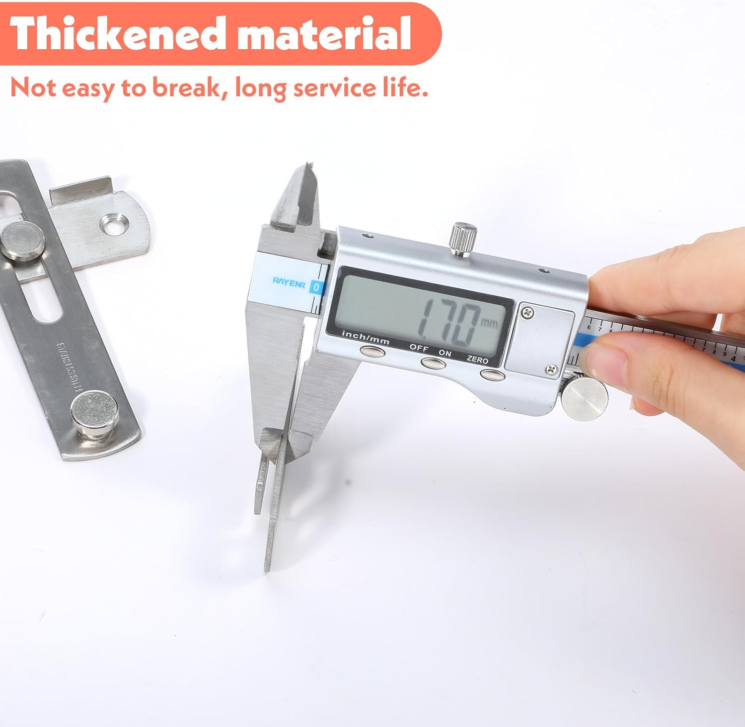 2 Pcs Stainless Steel Barn Door Locks,Sliding Barn Door Locks,180° Degree Flip Sliding Barns Doors Lock and Latches,Gate Latch Bolt Buckle Lock for Pet Doors, Bathroom, Garage, Window(Silver)