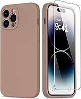 Vista 11 de Goodon Funda para iPhone 14 Pro con protector de pantalla y protección de lente de cámara, goma de gel de silicona suave a prueba de golpes, funda