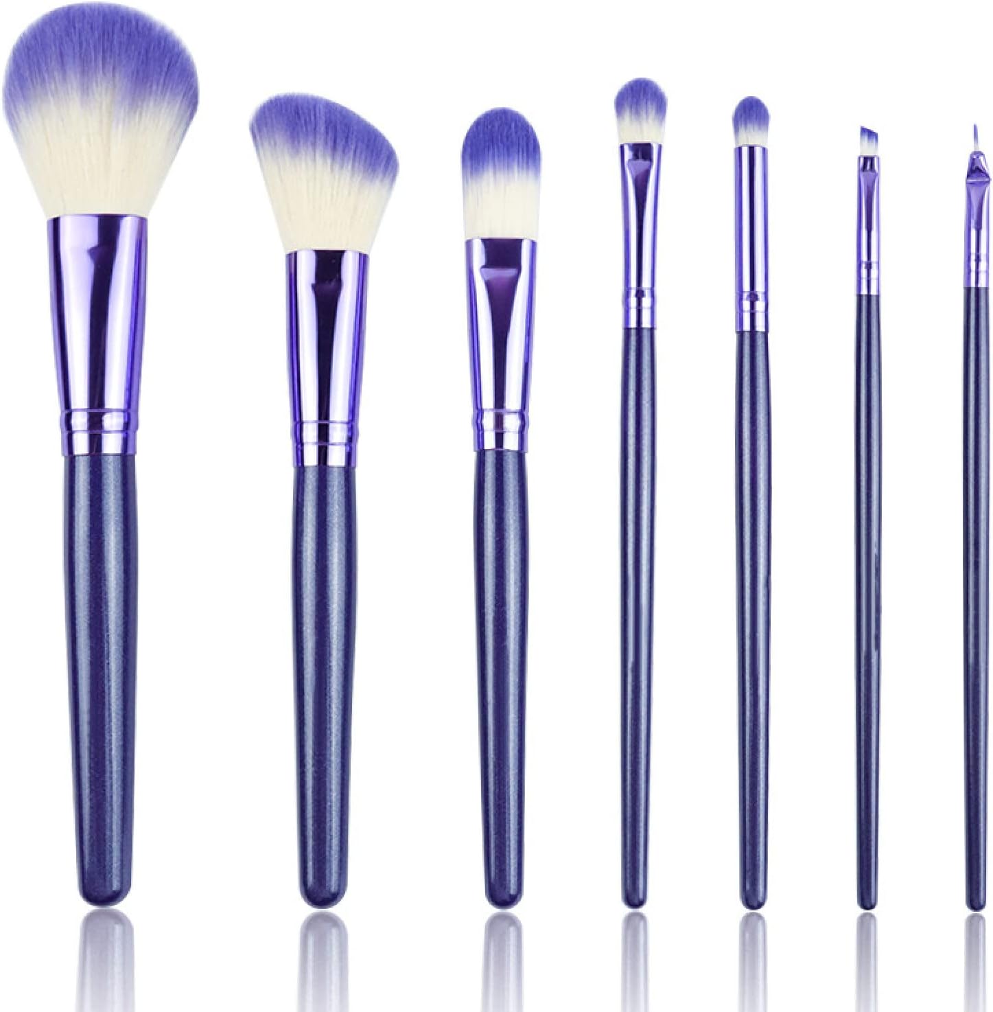 Makeup Brush Beauty Brush Makeup Brushes Eye Makeup Brushes Paarse Make-Upborstel Make-Upset Voor Beginners Oogschaduwborstel Beauty Tool Set Brush,7 Paars