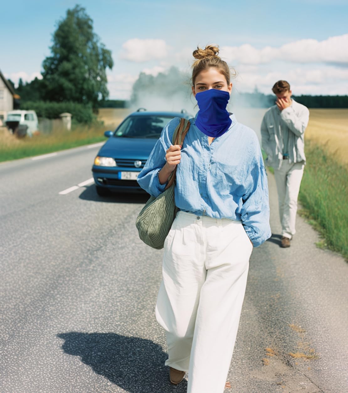 Fishing Neck Gaiter, Sun Protection Face Mask, Cooling Neck Shield Scarf Cycling Balaclava Bandana for Men and Women - Image 6