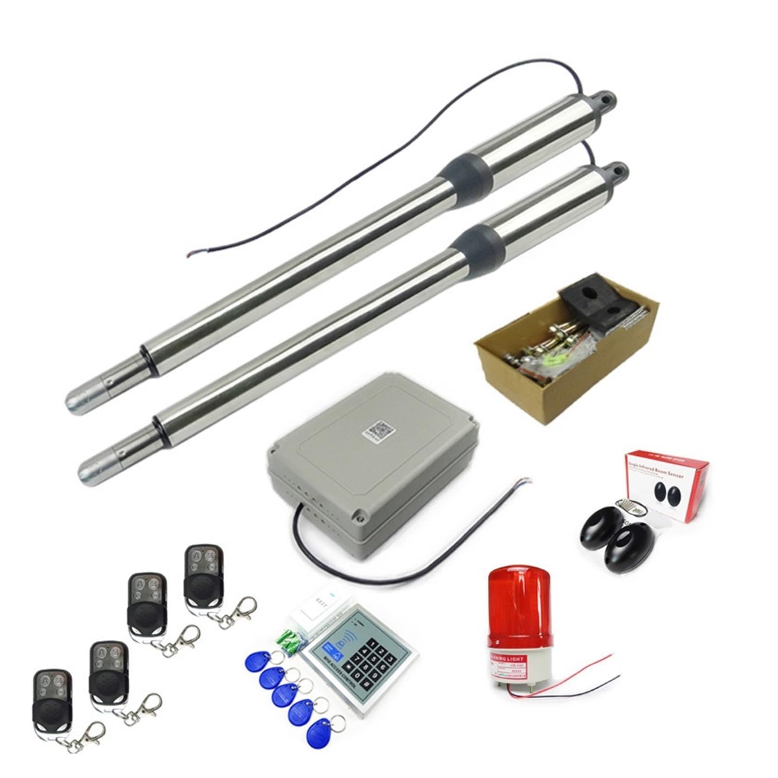 Sistema de automatización de Control de Acceso con abridor de Puerta batiente Opcional, Encendido 50M(Kit e)