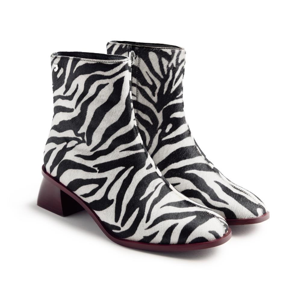 GIOSEPPO Women's Remer Oxford Boot, Zebra, 5 UK