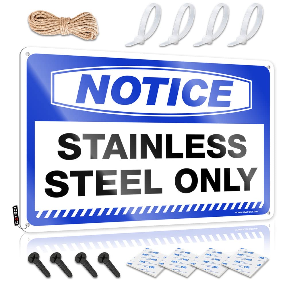 STWNVOITV Funny Coffee Signs Notice Stainless Steel Only Tin Sign Tinsign Decor Metal Decor For Home Bar(30X40CM)