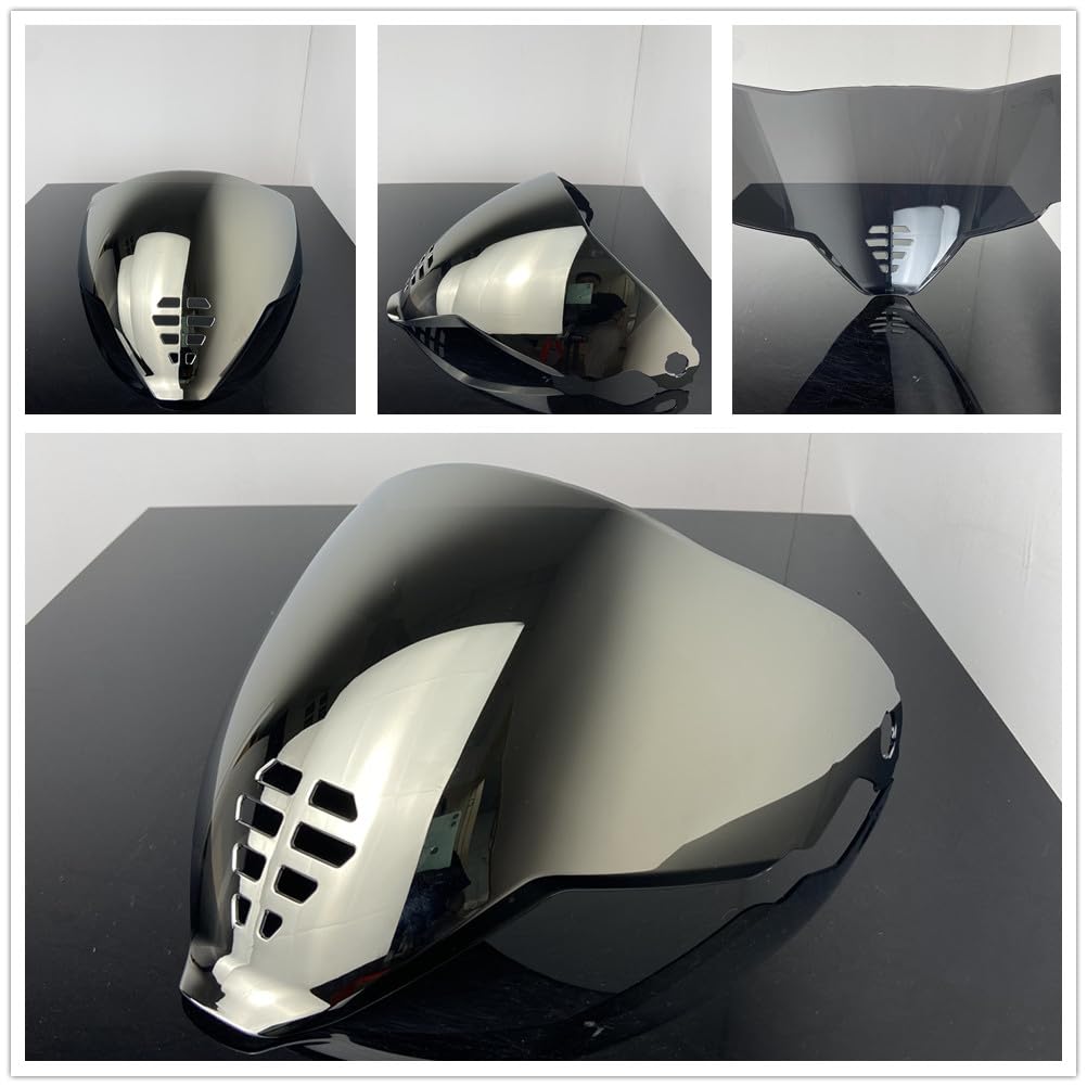 BSTOP Airflite Shield Replacement for ICON IC-06 Helmet Visor Colorful Lens Moto Cascos Accessories Spare Parts Uv Protection (Silver-day use only)