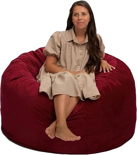 Miniatura 26 de ULTIMATE SACK 3000 Silla Puf de 3 Pies, Funda de Gamuza Negra – Tumbona de Espuma de Gran Tamaño, Asiento de Suelo, Sofá Pequeño o Sofá Cama para