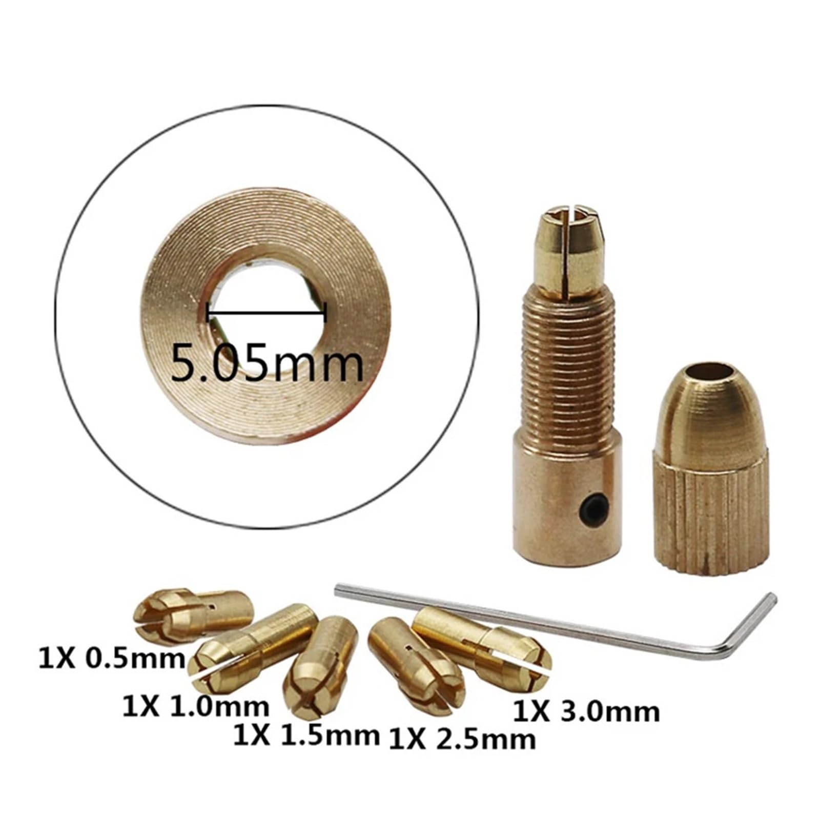 Adaptador de portabrocas de cobre