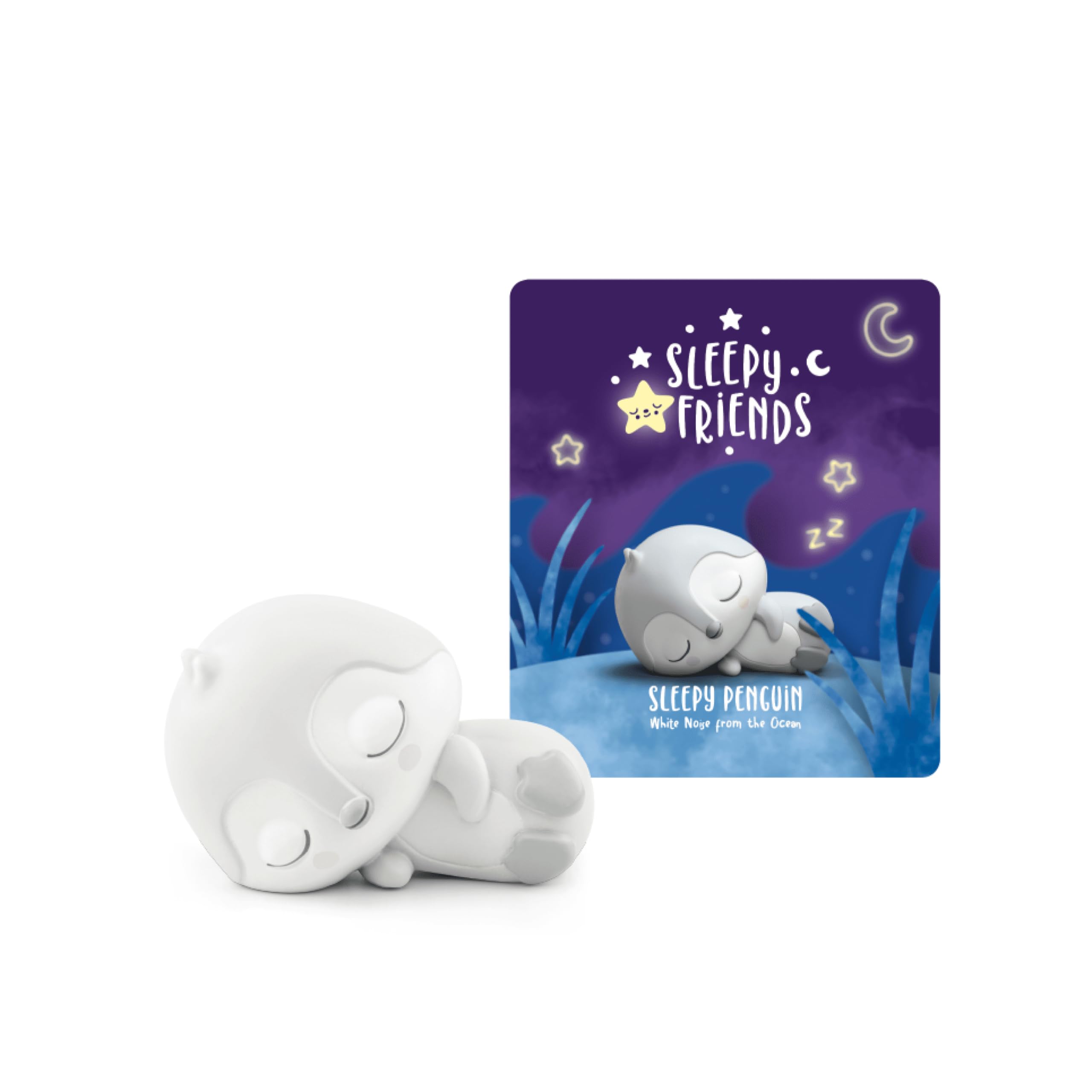 Tonies Sleepy Friends: White Noise from The Ocean Audio Toy Figurine Featuring Sleepy Penguin