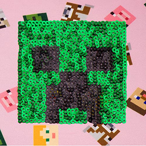 Minecraft Girl's Dress with Creeper Sequins for Little and Big Girls 4-163