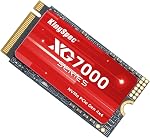 KingSpec 512GB Gen4x4 M.2 2280 NVMe SSD, R/W Vitesse jusqu'à 7400/6600 Mo/s, intérieur M2 PCIe4.0 Solid State Drive - 3D NAND Flash, Compatible avec PS5/Desktop/Gaming portable