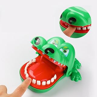 لعبة عض أصابع بتصميم أسنان تمساح عائلية تفاعلية حسية لتخفيف التوتر والقلق ممتعة للعائلة والحفلات، بلاستيك