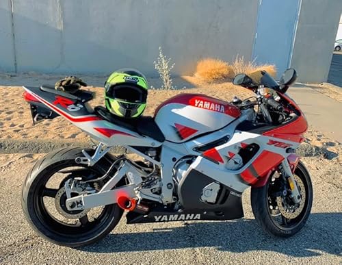 Coffman's Shorty Exhaust For Yamaha R6 R6R (2003-2005) & R6S (2006-2009) With Blue Tip #TOP4