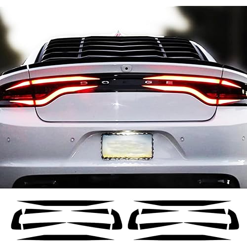 Generic 2pcs Tail Light Tint for Dodge Charger 2015-2024, Exterior Accessories, Compatible 2015-2023 Models, black