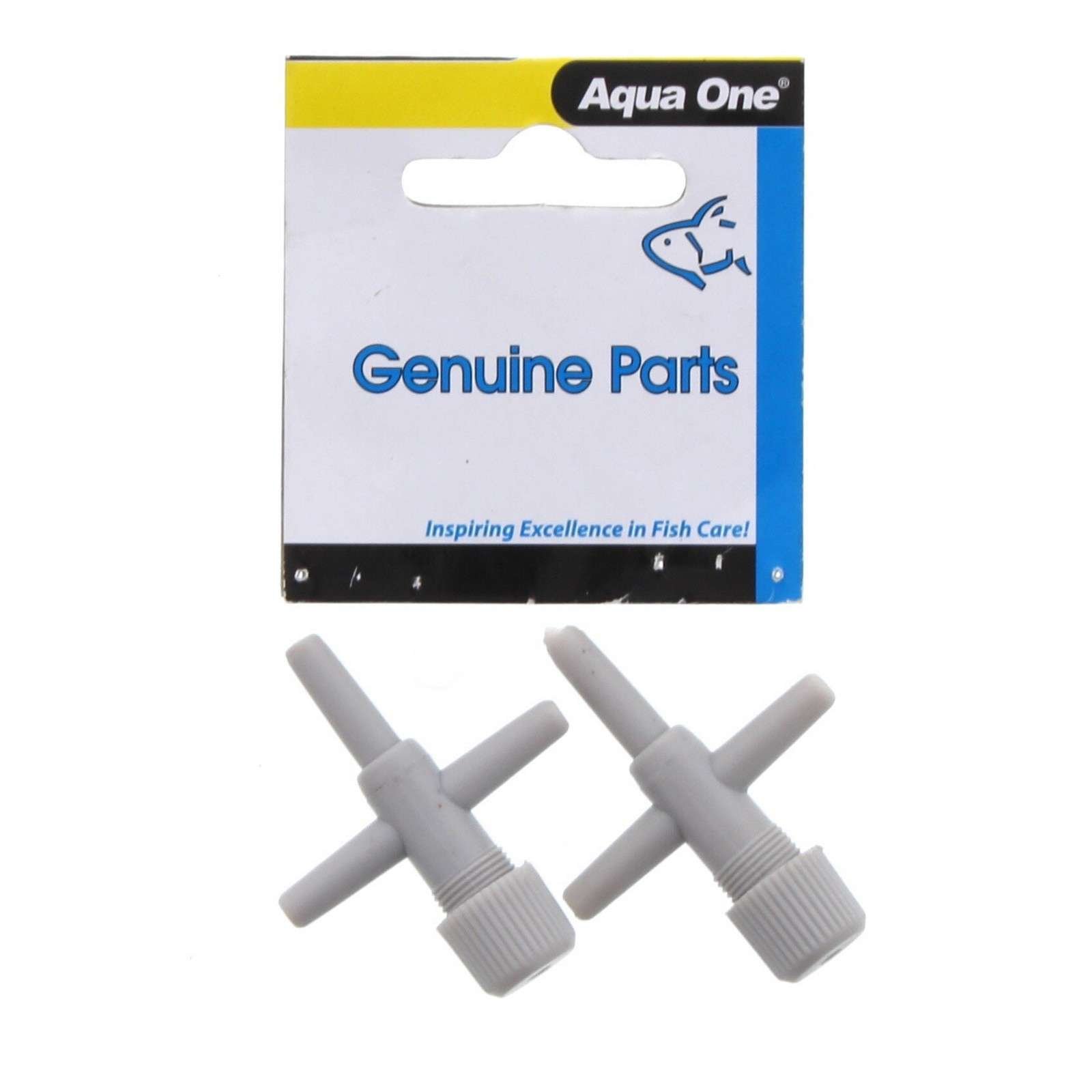 Aqua One Air Line T Control Valve 2-pack Aquarium Fish Tank
