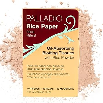 Palladio Beauty RICE PAPER - NATURAL, 10 g (0.35 oz) (Model Number: RPA3)