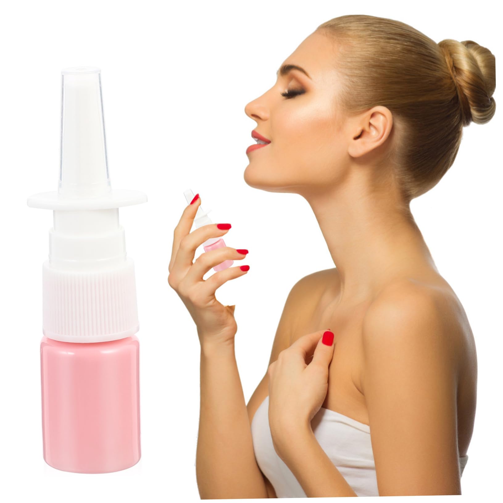 DOITOOL 50 Stück Tragbare Sprühflaschen 5ml aus Kunststoff für Reisen