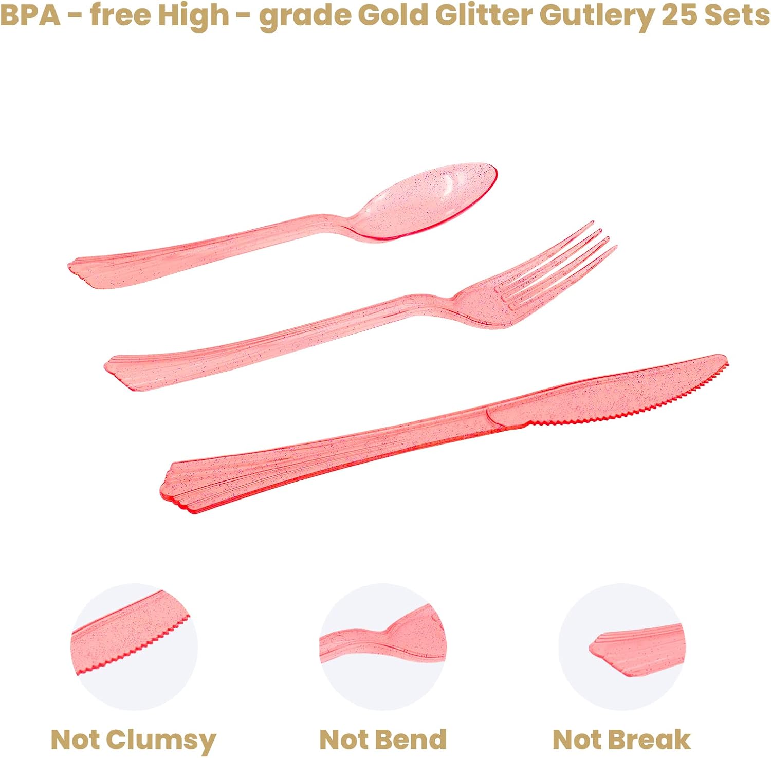 AIRE 175PCS White and Rose Gold Paper Plates Party Supplies for 25 Guests Party Decorations Dinnerware Rose Golden Dot Paper Plates Napkins Cups Gold Plastic Forks Knives Spoons for Wedding Birthday