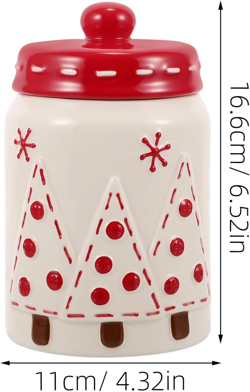 Ceramic Storage Canister with Lid 800ml Airtight Multi-function Kitchen Food Jar for Tea Coffee Snacks and Dried Fruit Household Storage