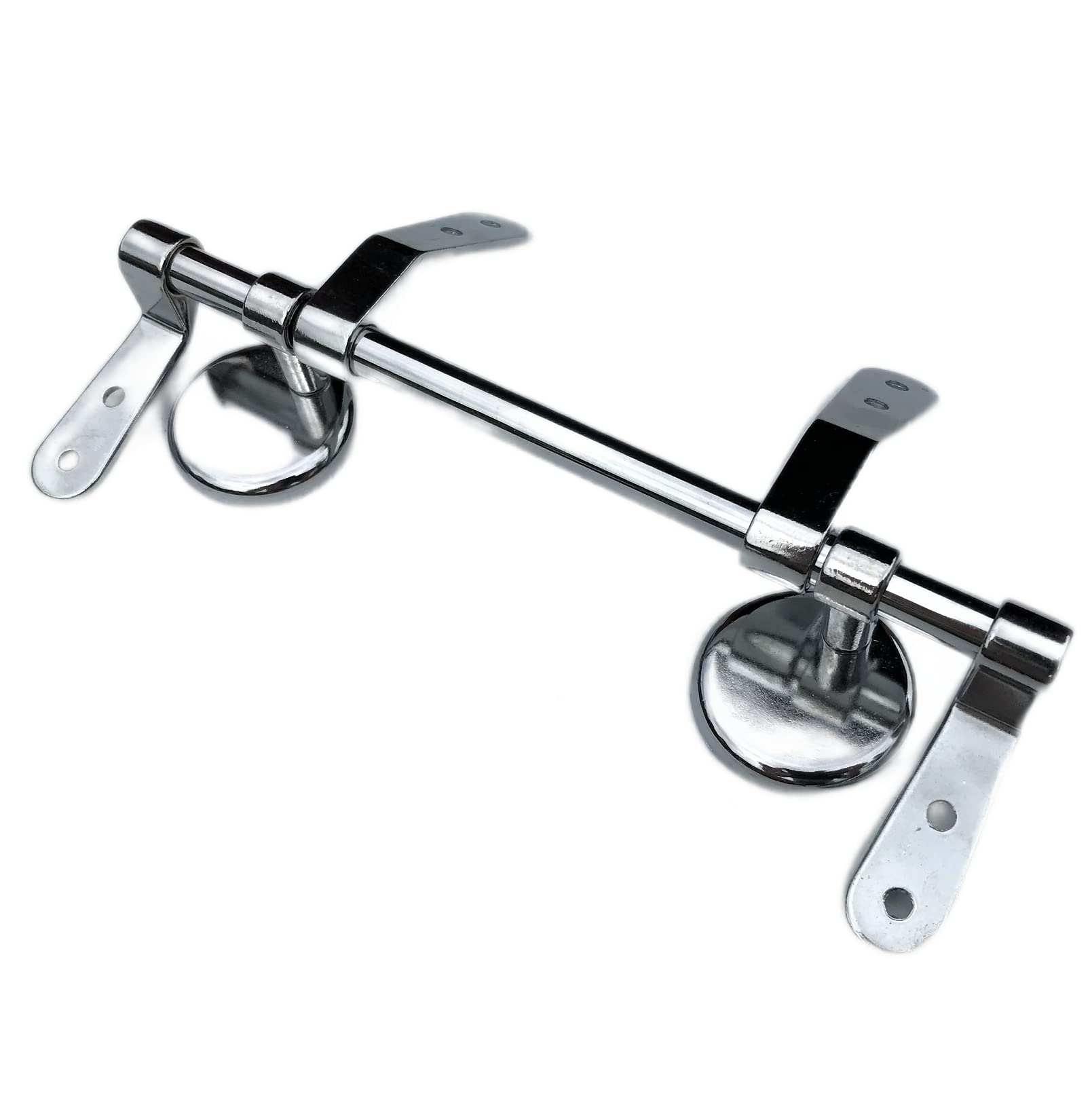 UK Seller | Toilet Seat Bar Hinge | Retro Style Wooden Seat Hinge in Chrome Finish WC Loo Seat Fixture