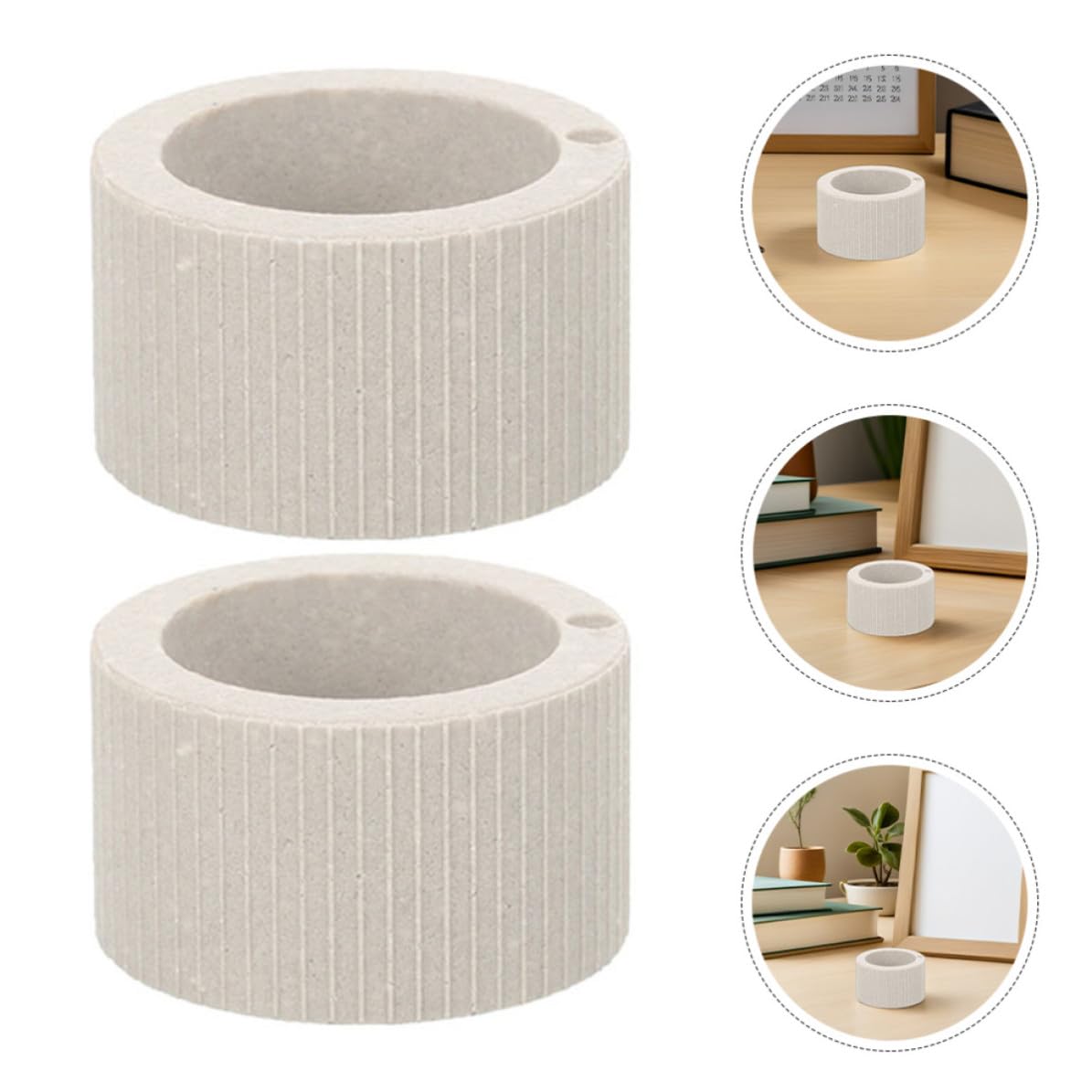 SHINEOFI 30 Unidades Anillos Fijos de Cerámica para Vegetación Base Estable y Amplia Compatibilidad, Ideales para Ambientación y Fijación en Peceras de Agua No Salada