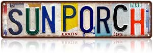 Vintage Wall Decor Never Late In a V8 License Plate Metal Sign Tin Signs Poster