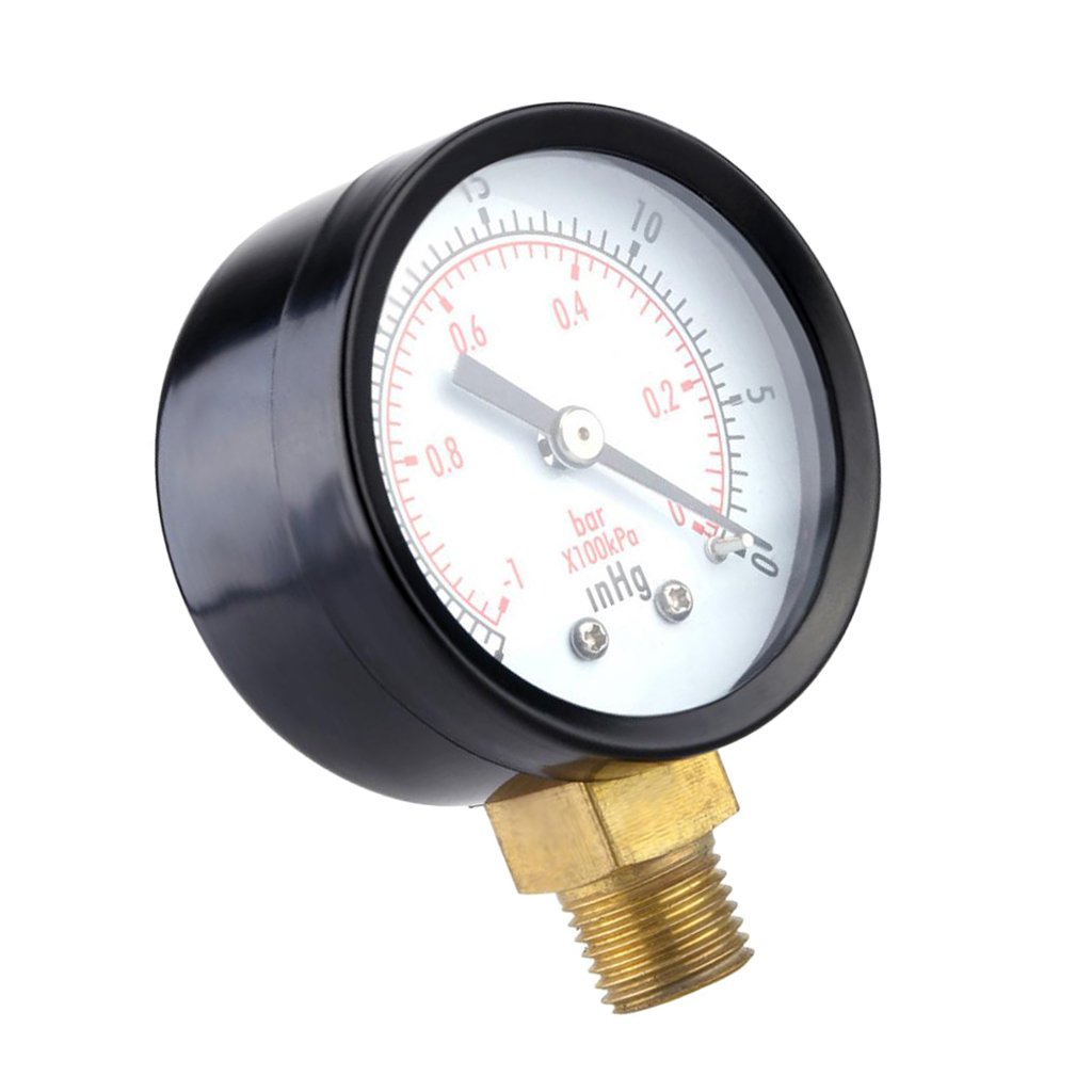 30Inhg/-1Bar Mini Dial Air Pressure Gauge Vacuum Manometer Double Scale 5Cm-picture-20
