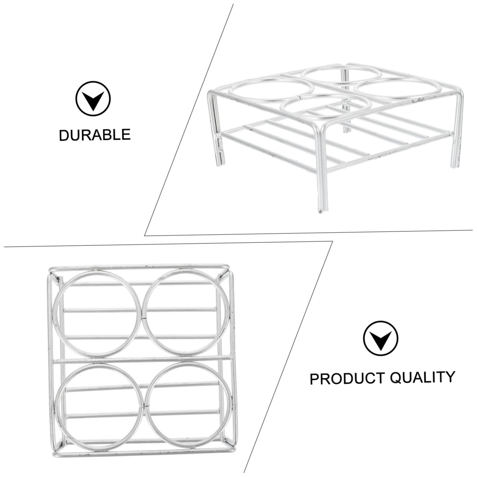 MUSISALY Laboratory Shelf Labs Crucible Rack Crucible Supporting Tool Crucible Stands Laboratory Crucible Stand Crucible Holder Practical Crucible Rack Crucible Support Rack Silver