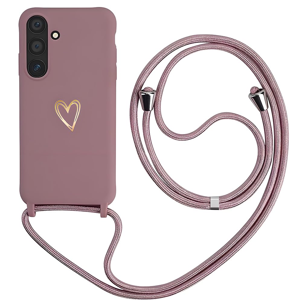Anfire Handykette für Samsung Galaxy A57 5G Hülle mit Band,H